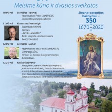 Šv. Roko atlaidai – rugpjūčio 16 d. Jiezne