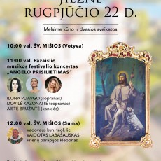 Šv. Roko atlaidai Jiezne rugpjūčio 22 d.